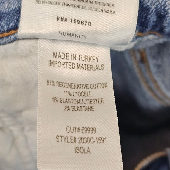 Womens 28 Wide Leg Hippie Boho Cottagecore Whimsigoth Flared Light Wash Jeans - Picture 10 of 14